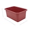 Teacher Created Resources Storage Bin, Plastic, Deep Rose, 6 PK 20981 - alternate 2